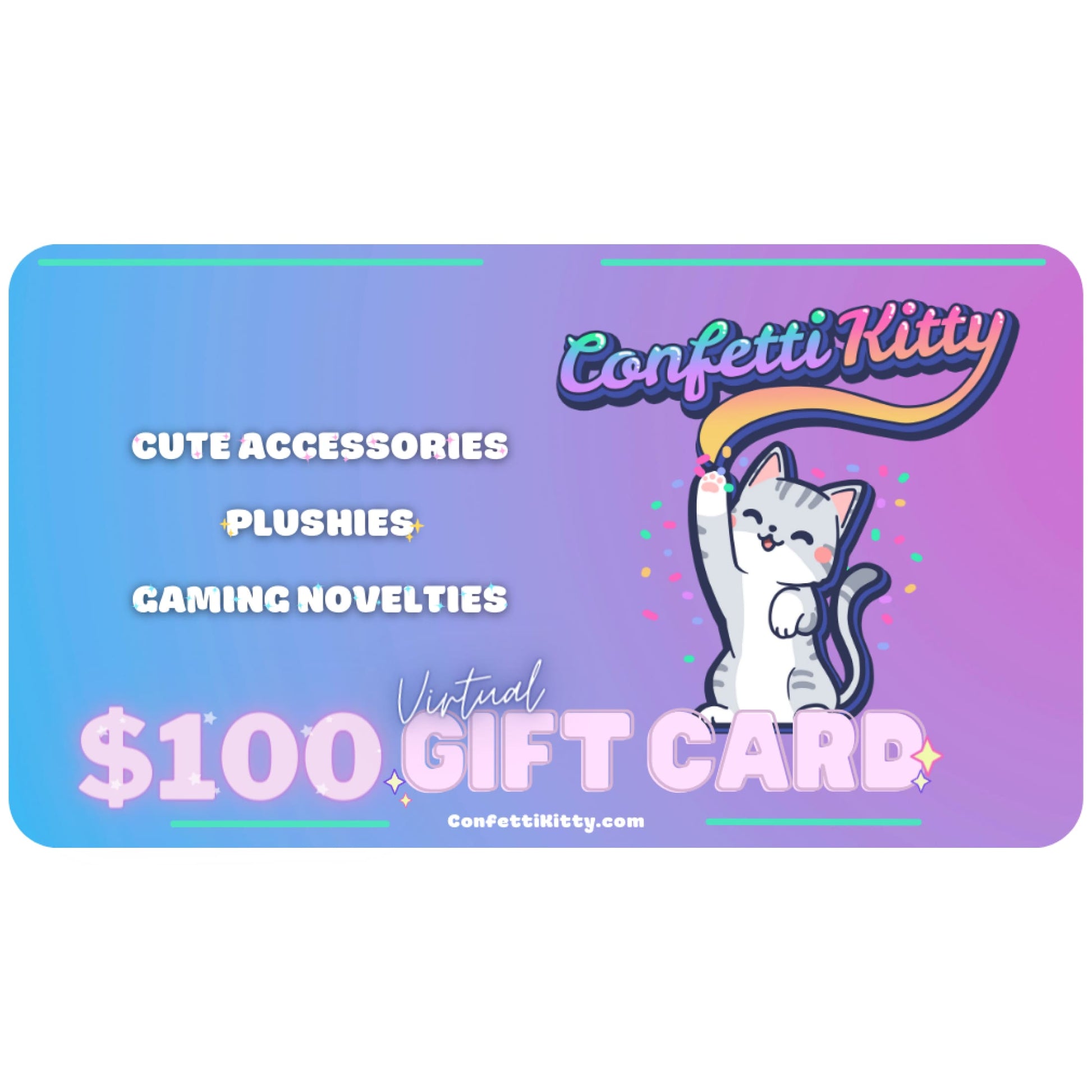 Digital Gift Card from Confetti Kitty, Only 10.00