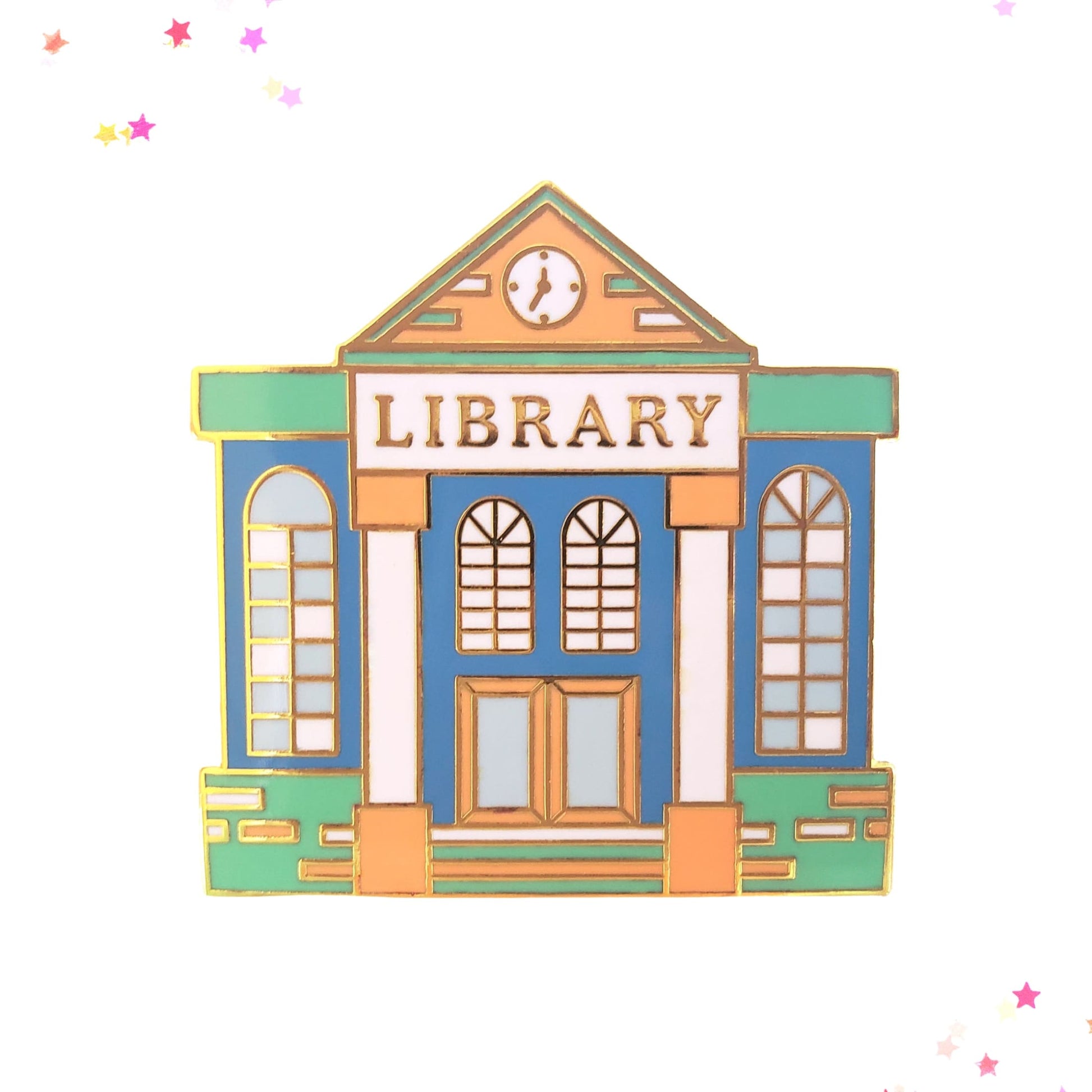 Library Hard Enamel Pin from Confetti Kitty, Only 7.99