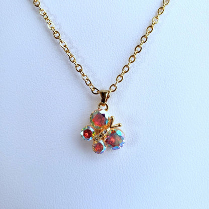 Gold Iridescent Butterfly Necklace from Confetti Kitty, Only 14.99