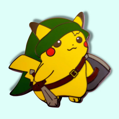 Link Pikachu Linkachu Hard Enamel Pin from Confetti Kitty, Only 12.99
