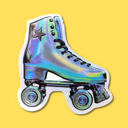 Star Roller Skate Waterproof Holographic Sticker from Confetti Kitty, Only 1.0