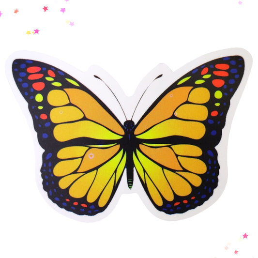 Autumn Sun Butterfly Waterproof Sticker from Confetti Kitty, Only 1.00