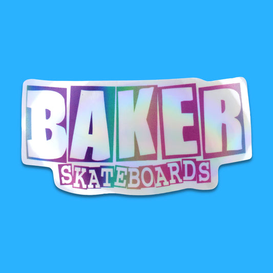 Baker Skateboards Waterproof Holographic Sticker from Confetti Kitty, Only 1.0