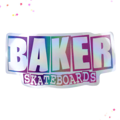 Baker Skateboards Waterproof Holographic Sticker from Confetti Kitty, Only 1.0