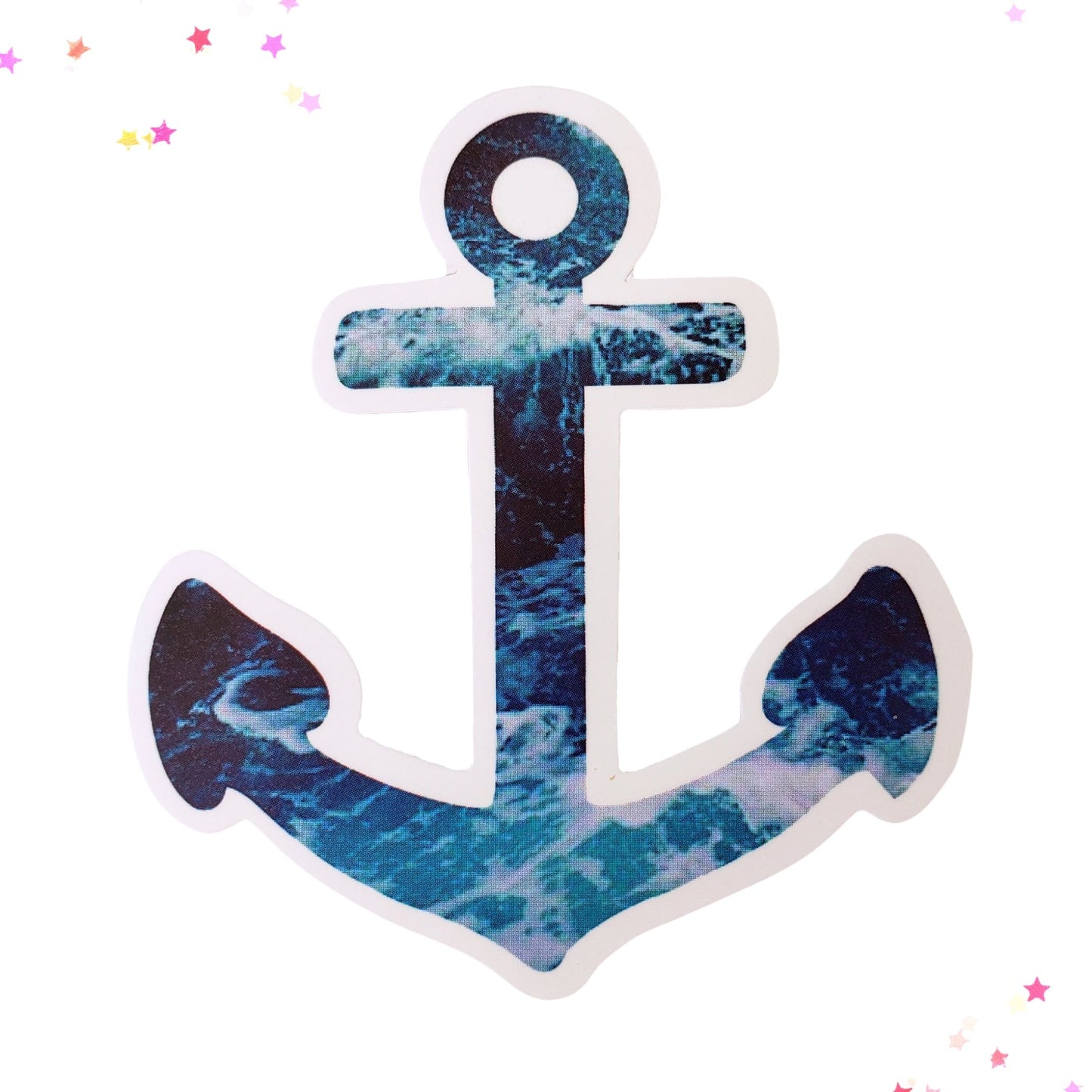 Blue Anchor Waterproof Sticker from Confetti Kitty, Only 1.00