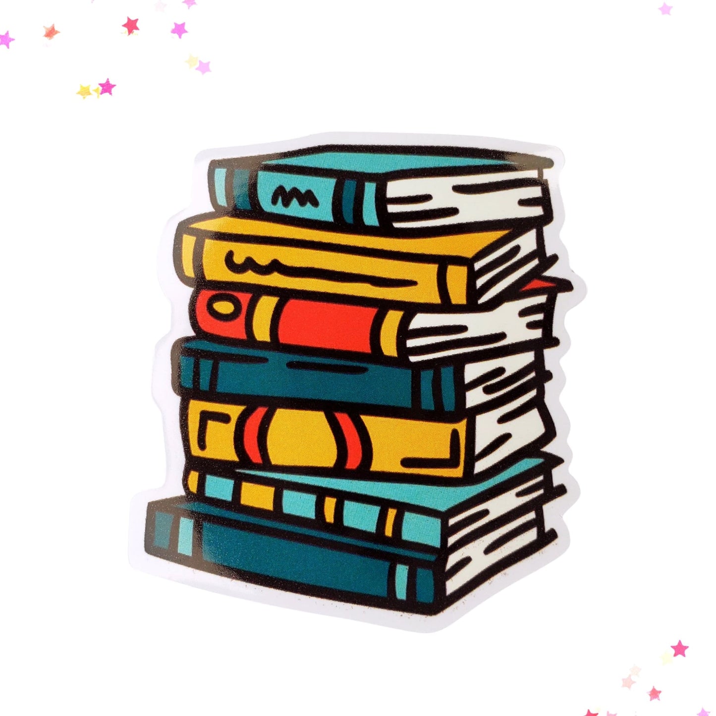 Books Are Life Waterproof Sticker from Confetti Kitty, Only 1.00