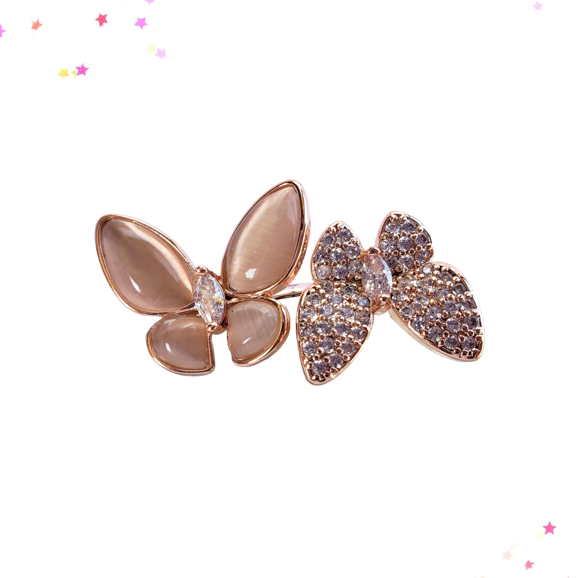 Butterfly Embrace Rose Gold Ring from Confetti Kitty, Only 7.99