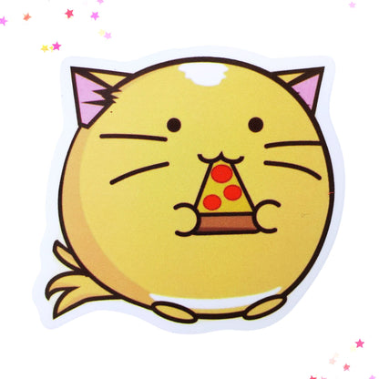 Cheese Ball Cat Waterproof Sticker from Confetti Kitty, Only 1.00