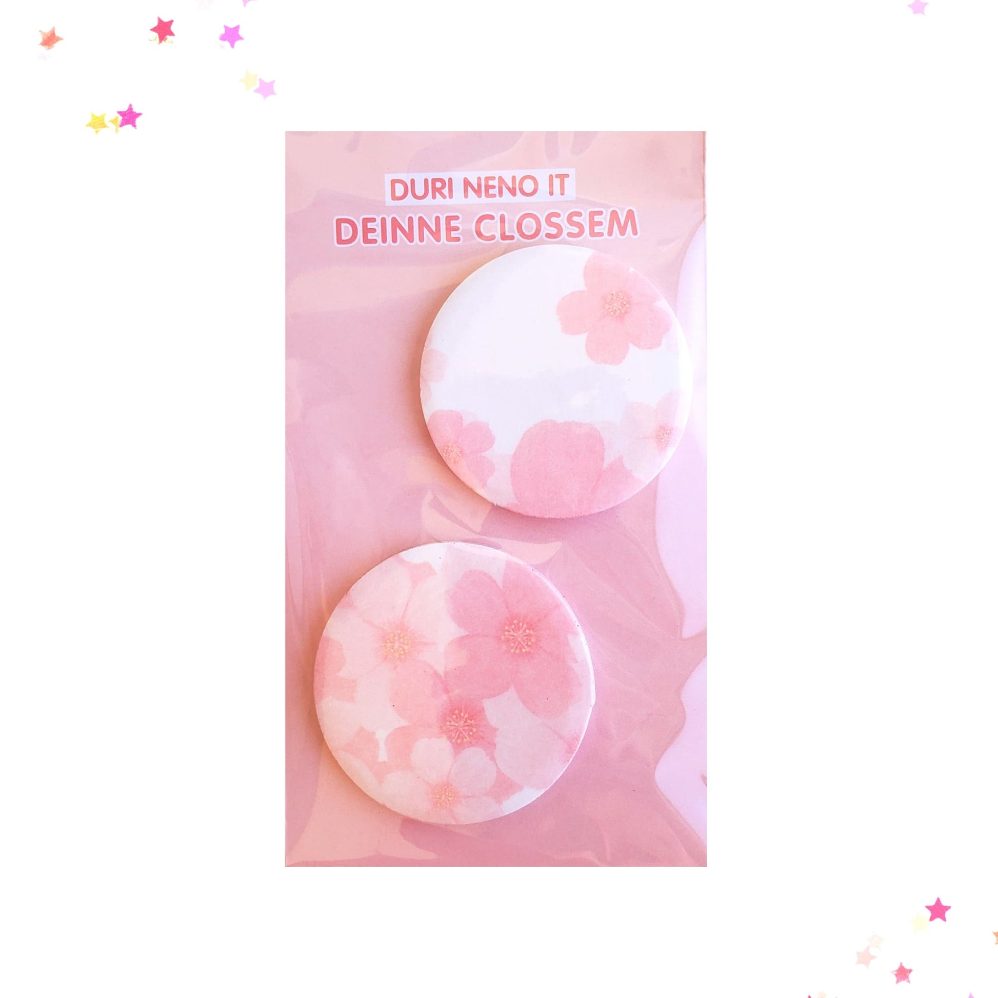 Cherry Blossom Round Sticky Notes from Confetti Kitty, Only 2.99
