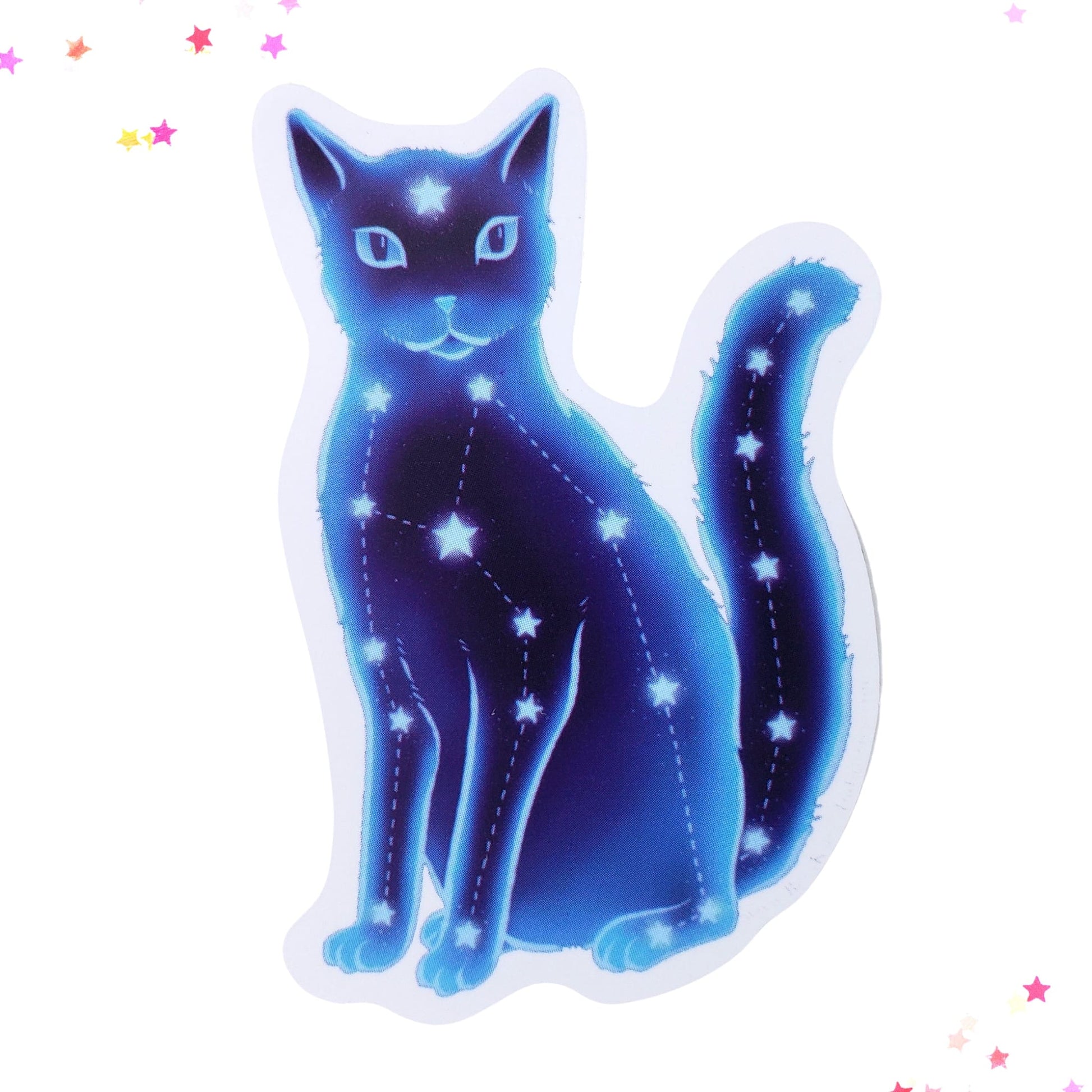 Constellation Cat Waterproof Sticker from Confetti Kitty, Only 1.00