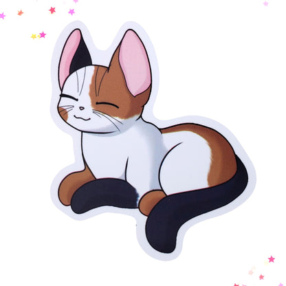 Cute Calico Cat Waterproof Sticker | Eye Patch Kitty from Confetti Kitty, Only 1.00