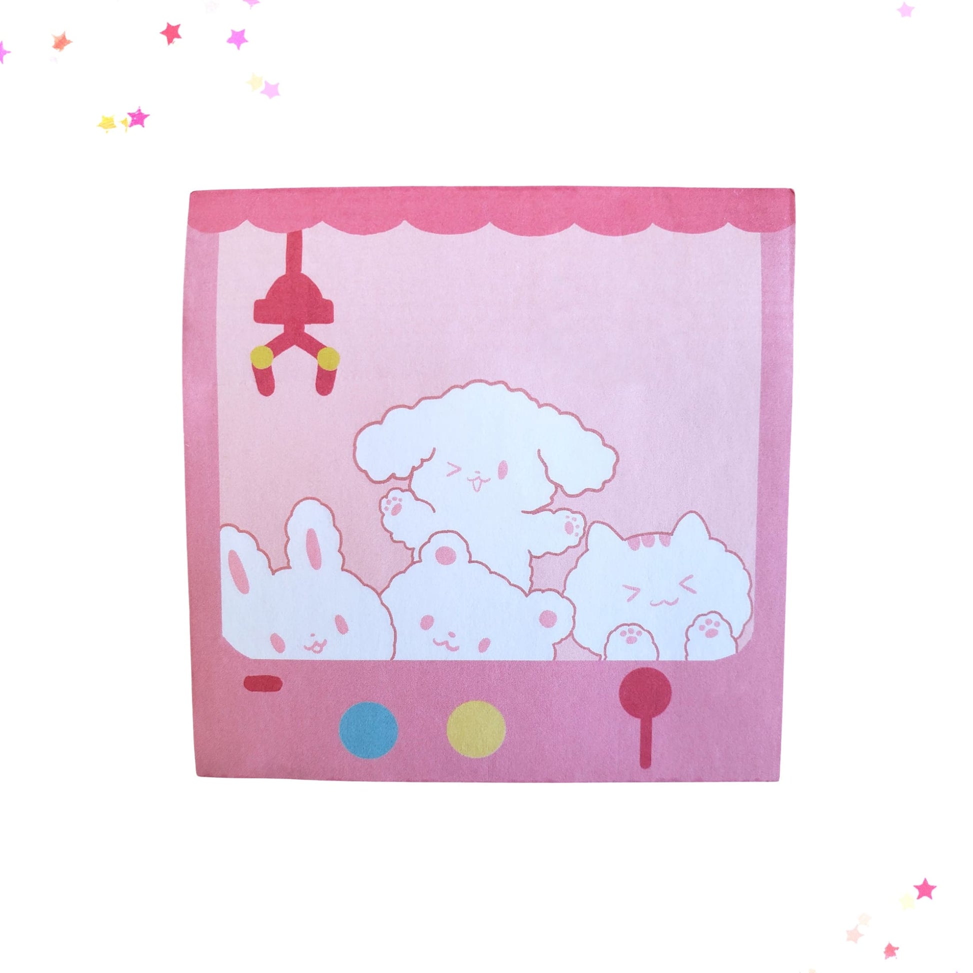 Cute Claw Machine Sticky Note Pad from Confetti Kitty, Only 2.99