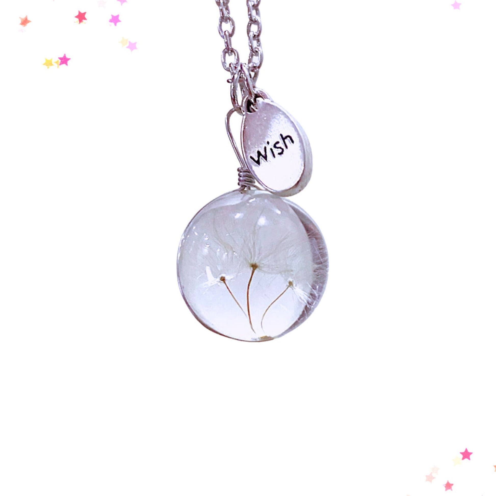 Dandelion Wish Necklace from Confetti Kitty, Only 12.99