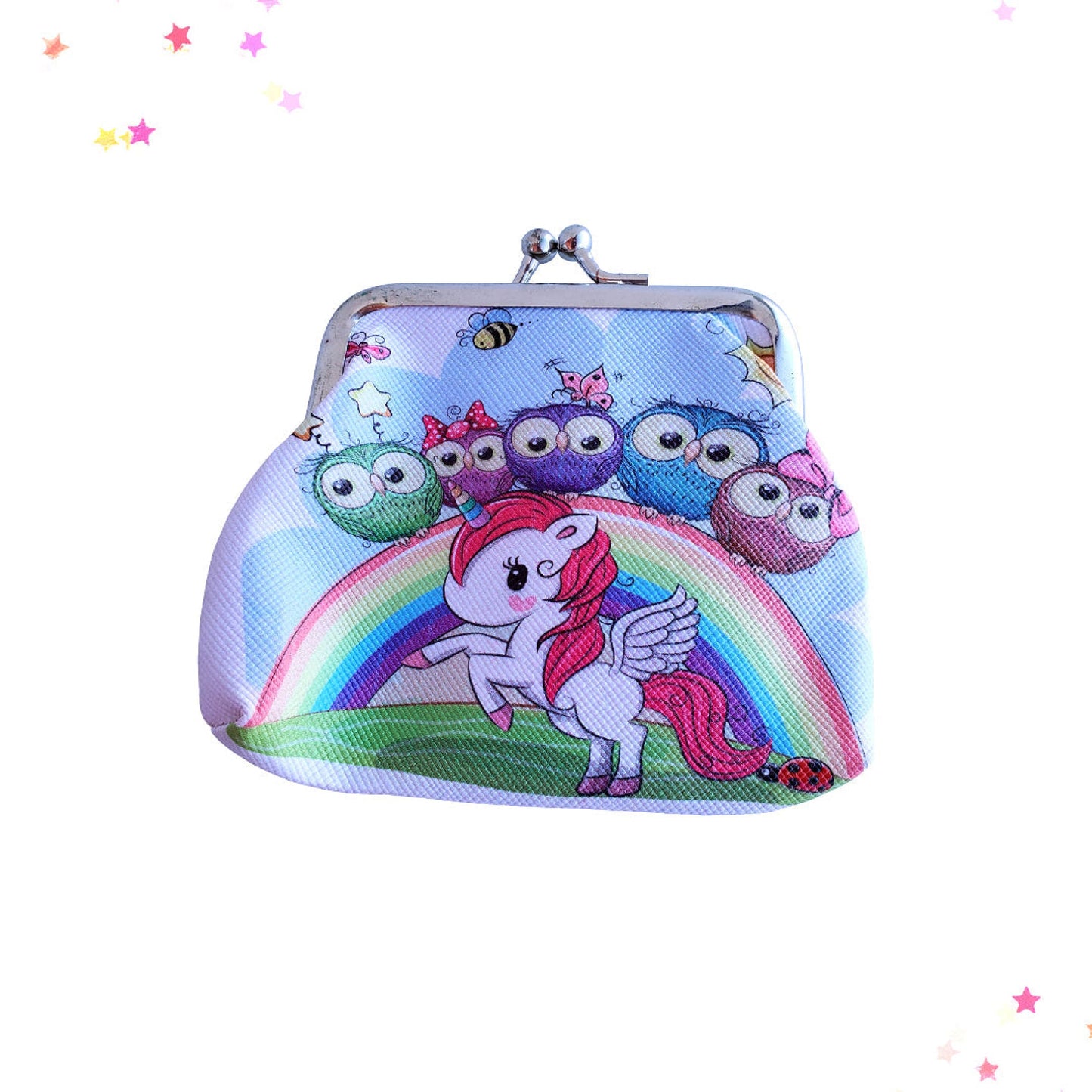 Easy-Open Unicorn Coin Purse in Owl Friends from Confetti Kitty, Only 4.99