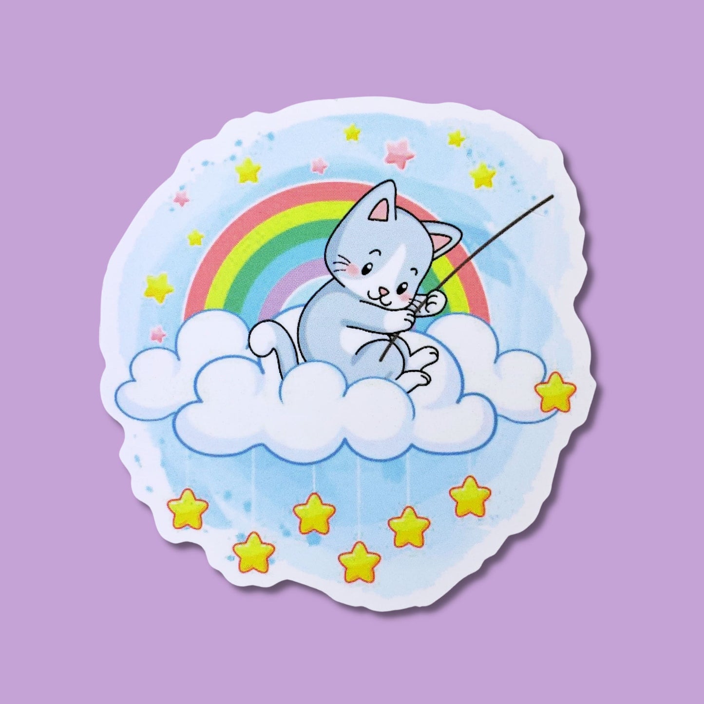Fishing Stars Waterproof Sticker from Confetti Kitty, Only 1.00