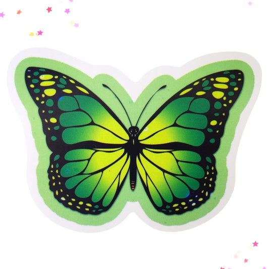 Forest Light Green Butterfly Waterproof Sticker from Confetti Kitty, Only 1.00