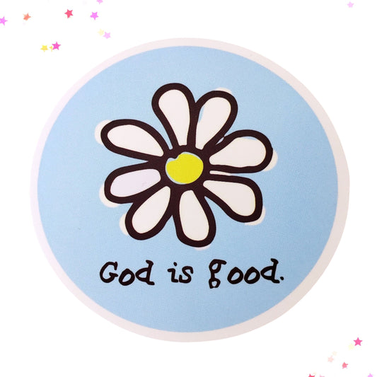 God is Good Waterproof Sticker from Confetti Kitty, Only 1.00