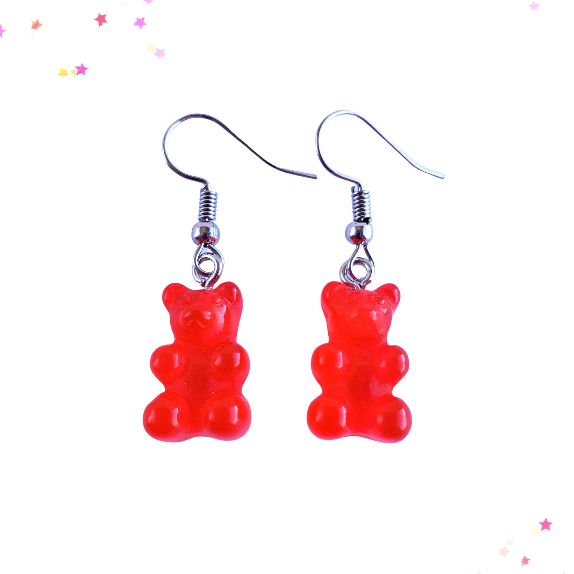 Gummy Bear Drop Earrings in Cherry from Confetti Kitty, Only 3.99