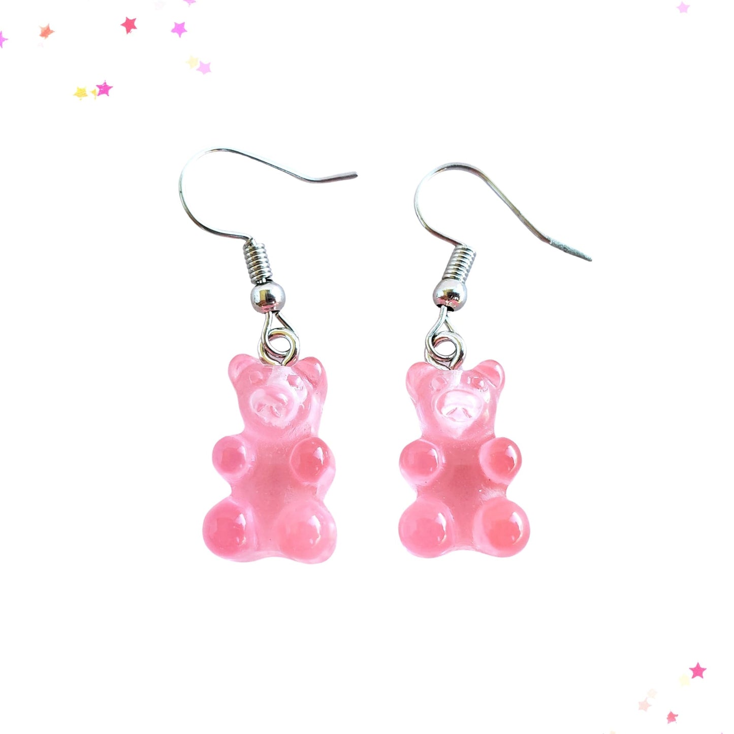 Gummy Bear Drop Earrings in Cotton Candy from Confetti Kitty, Only 3.99