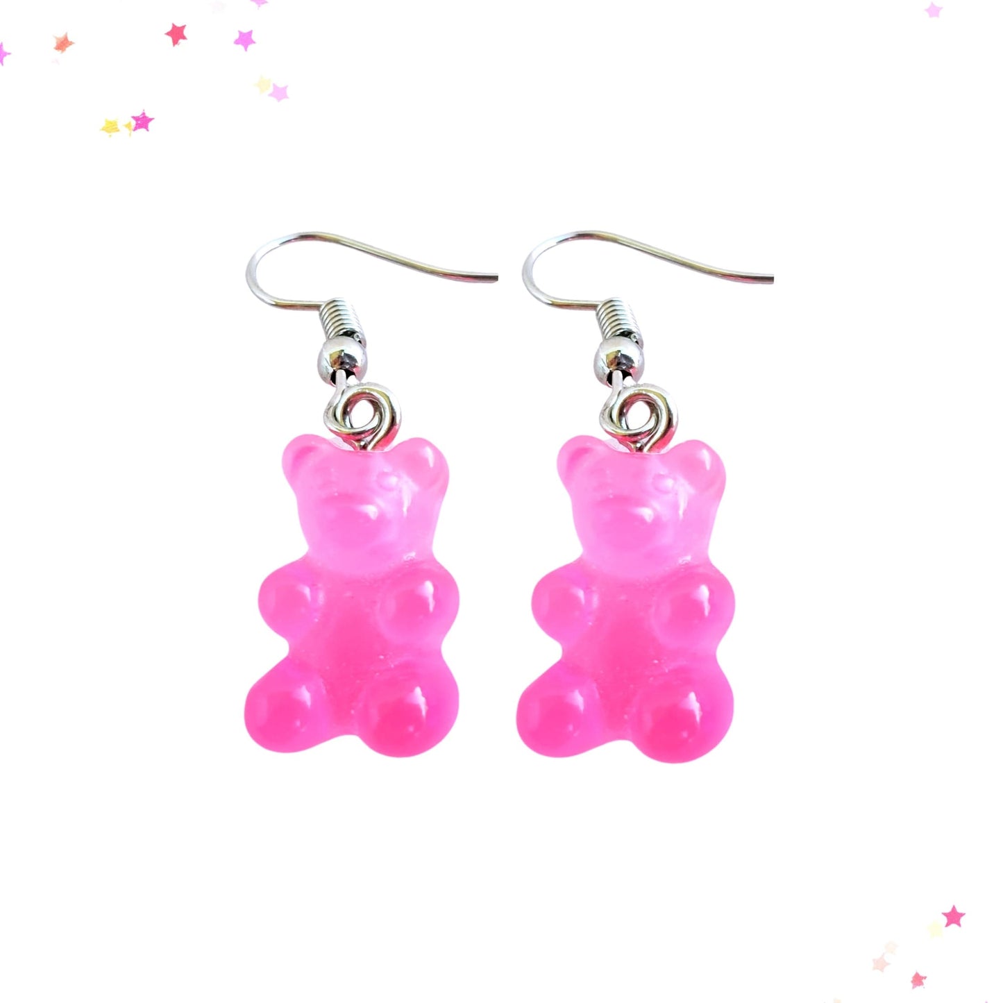 Gummy Bear Drop Earrings in Guava from Confetti Kitty, Only 3.99