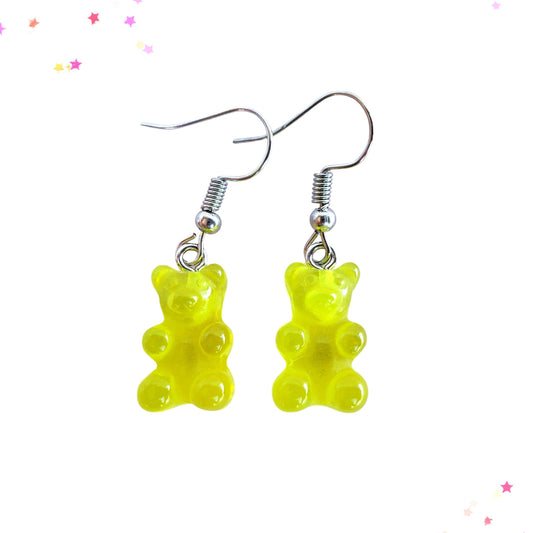 Gummy Bear Drop Earrings in Pineapple from Confetti Kitty, Only 3.99