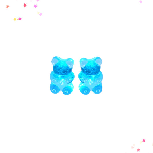 Gummy Bear Post Earrings in Blue Raspberry from Confetti Kitty, Only 3.99