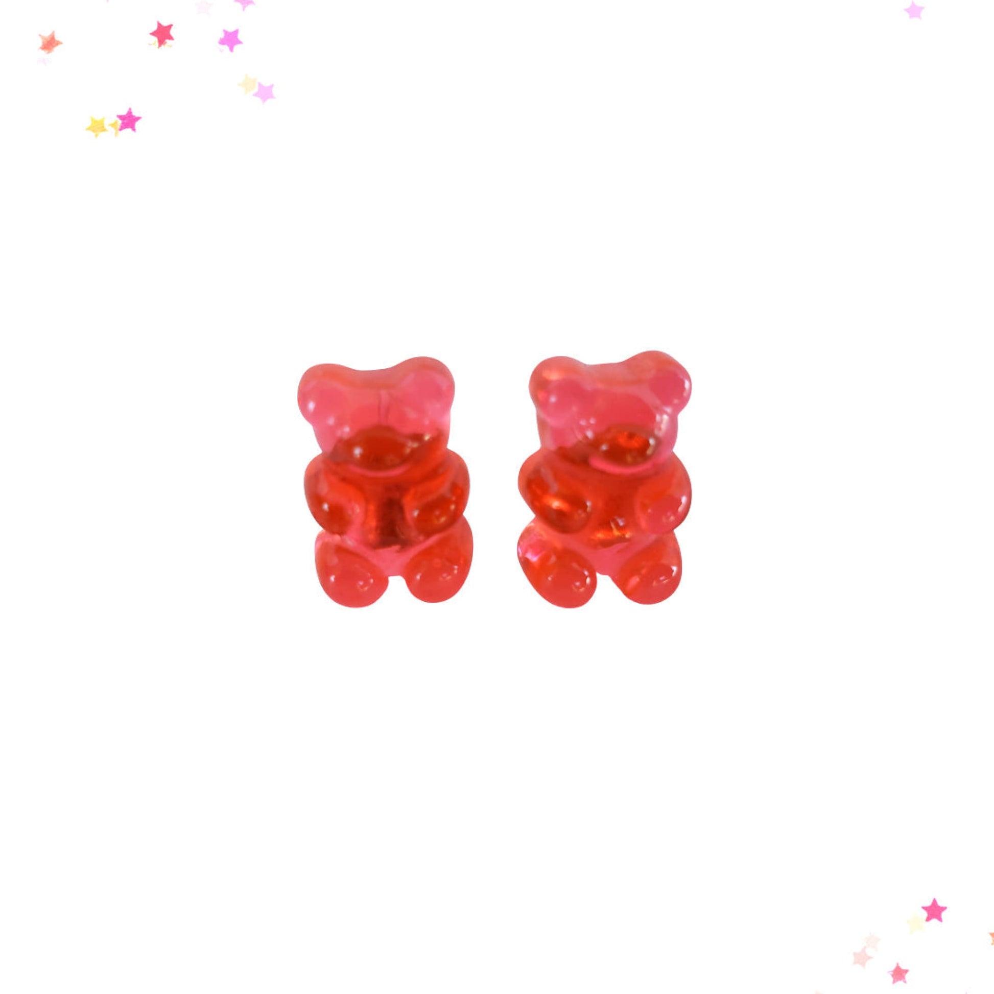 Gummy Bear Post Earrings in Watermelon from Confetti Kitty, Only 3.99