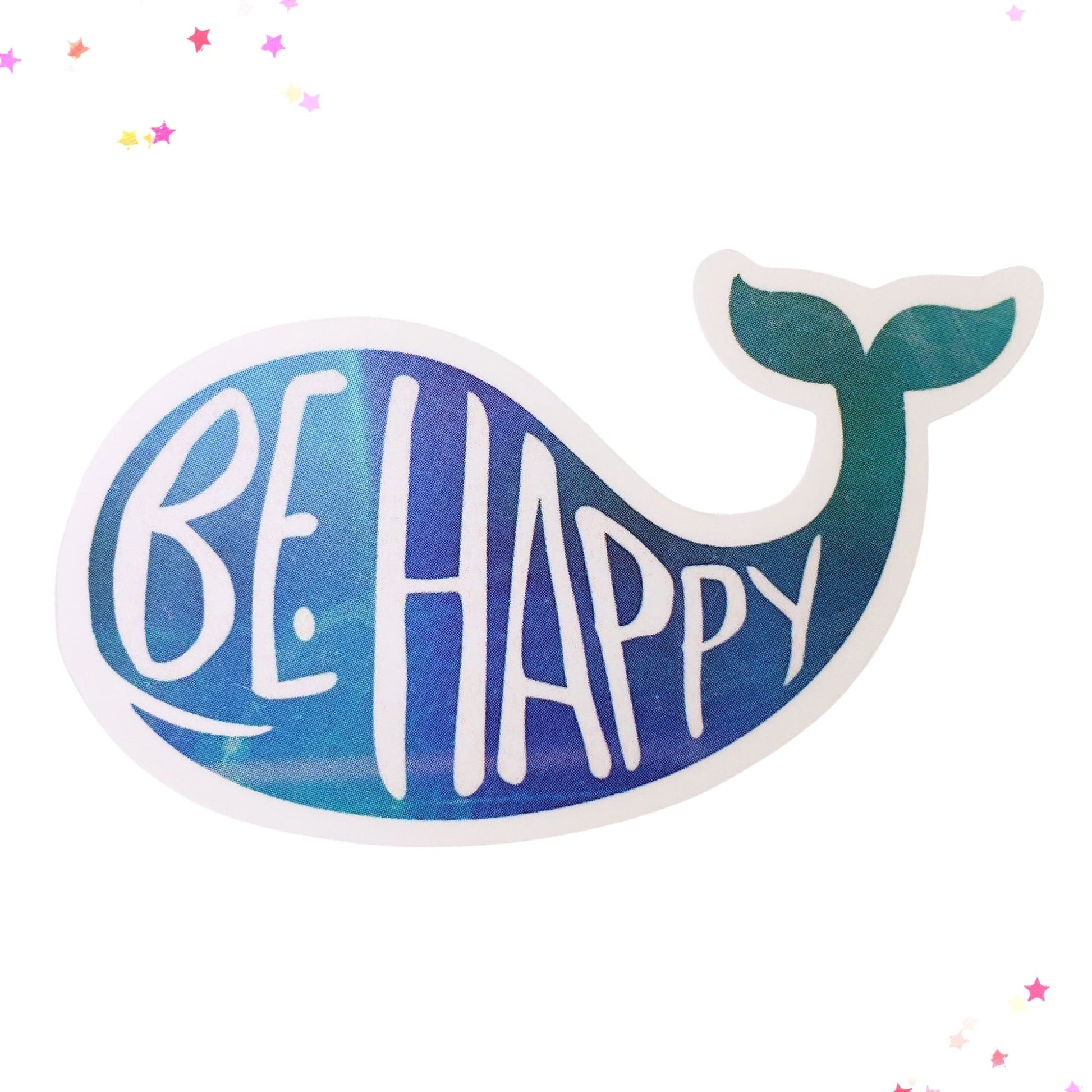 Happy Whale Waterproof Sticker from Confetti Kitty, Only 1.00