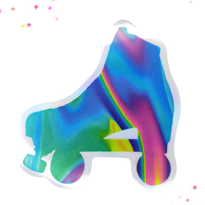 Holographic Roller Skate Waterproof Sticker from Confetti Kitty, Only 1.0
