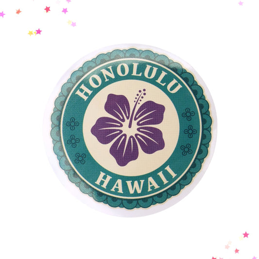 Honolulu Waterproof Sticker from Confetti Kitty, Only 1.00