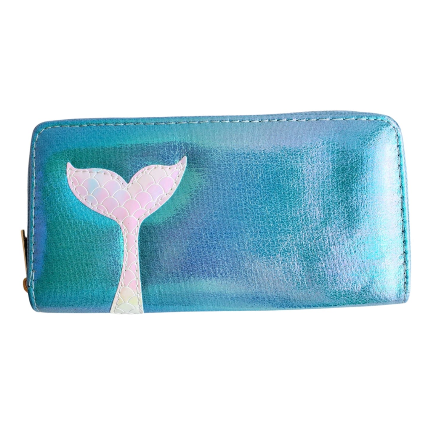 Iridescent Blue Mermaid Tail Wallet from Confetti Kitty, Only 18.99