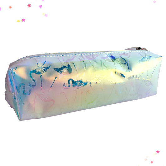 Iridescent Flamingo Reflections Pencil Case from Confetti Kitty, Only 6.99