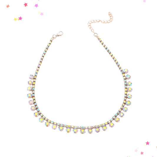 Iridescent Aurora Borealis Rhinestone Choker Necklace from Confetti Kitty, Only 12.99