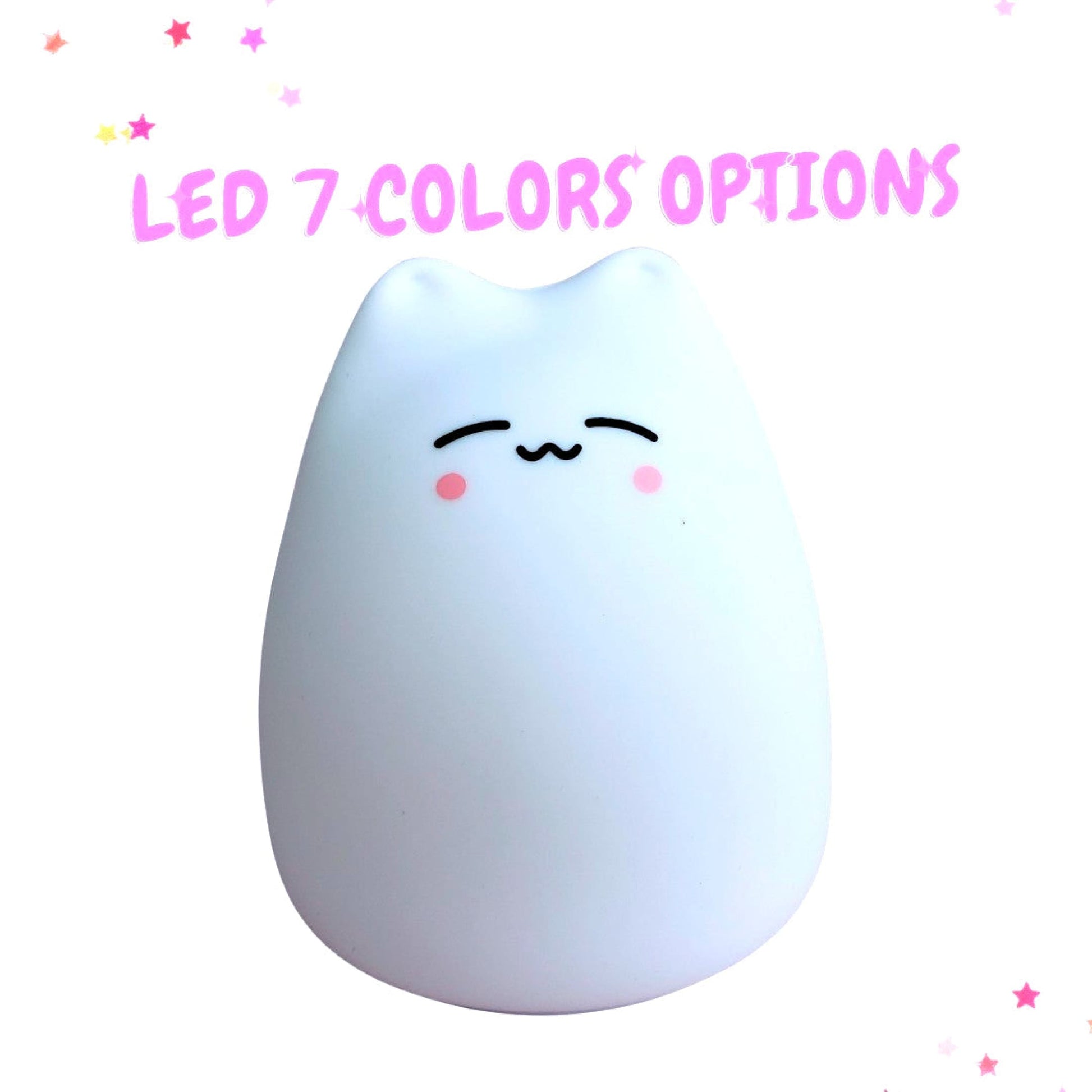 Kawaii Happy Kitty Color Changing Night Light from Confetti Kitty, Only 19.99
