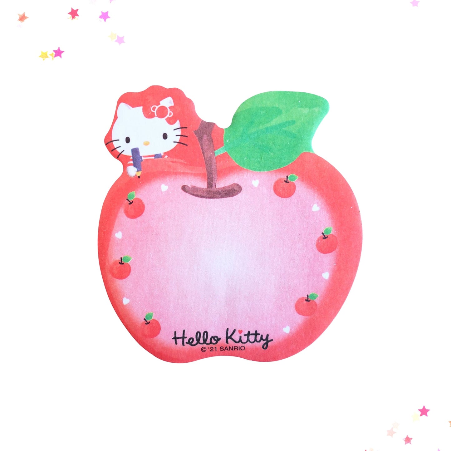 Hello Kitty Apple Sticky Note Pad from Confetti Kitty, Only 4.99
