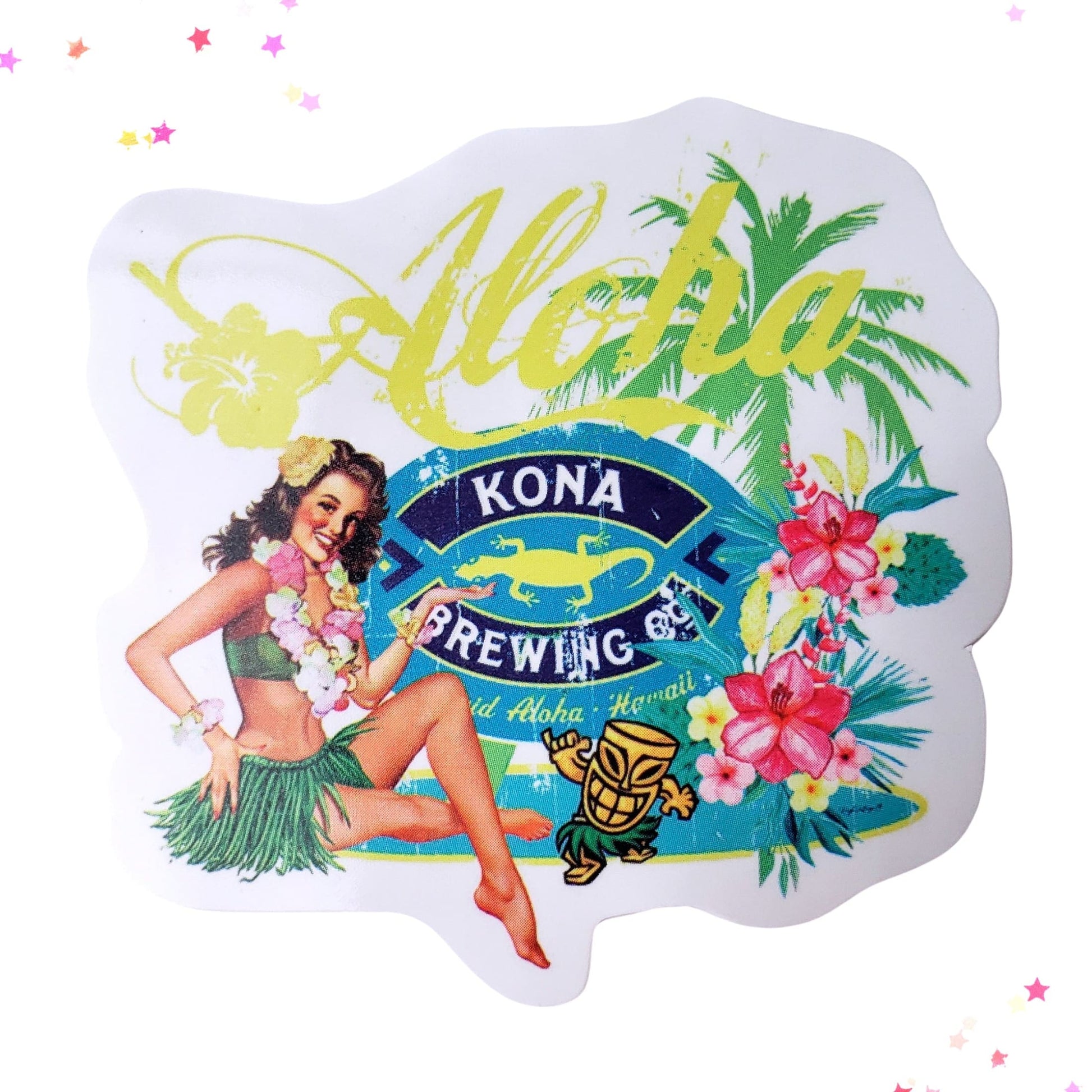 Kona Brewing Co. Waterproof Sticker from Confetti Kitty, Only 1.00