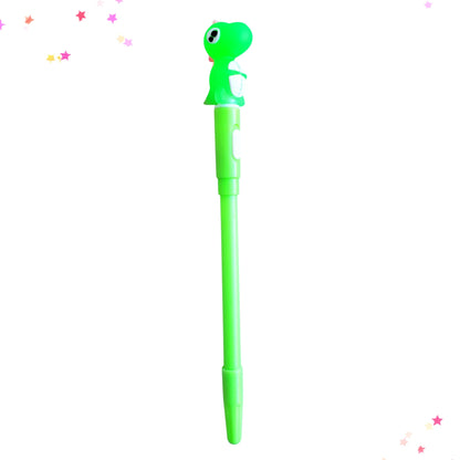 Light-Up LED Miniature Dinosaur Gel Pen from Confetti Kitty, Only 3.99