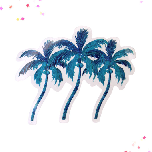 Blue Palms Waterproof Sticker from Confetti Kitty, Only 1.00