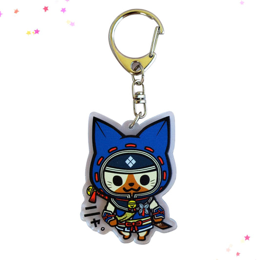 Monster Hunter Palico Cat Acrylic Keychain from Confetti Kitty, Only 9.99