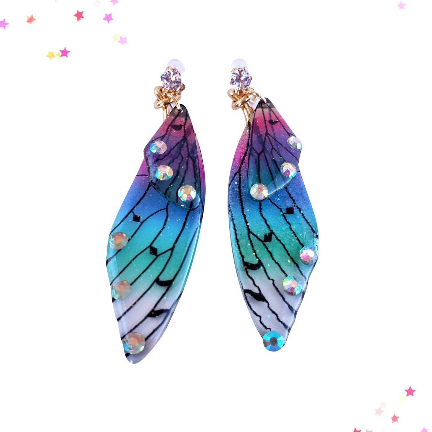 Mystic Aura Fairy Wing Earrings from Confetti Kitty, Only 10.99
