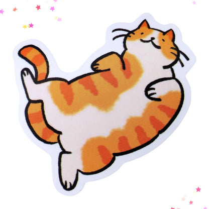 Orange Tabby Waterproof Sticker | Cheeto Cat from Confetti Kitty, Only 1.00