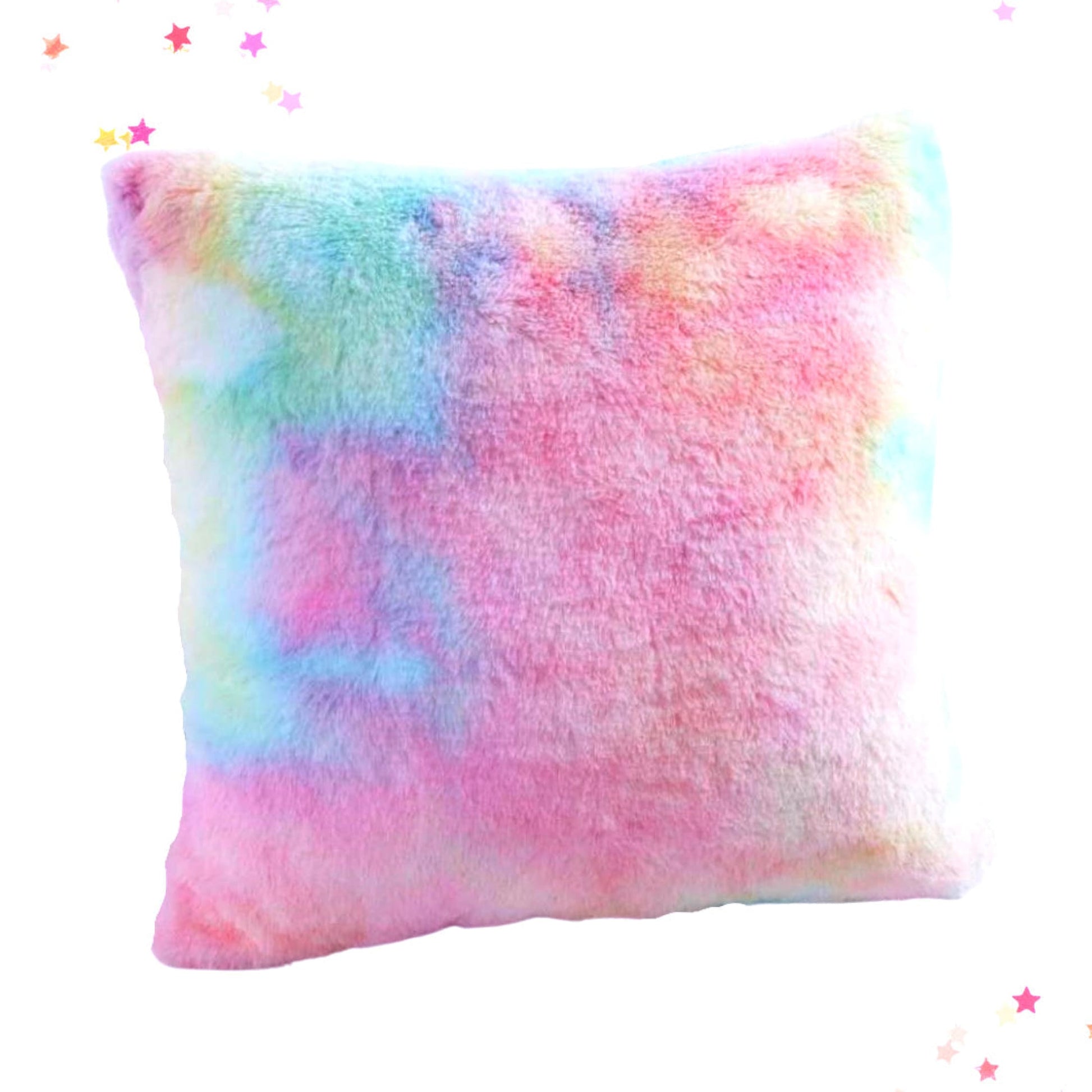 Pastel Tie-Dye Plush Cushion Cover from Confetti Kitty, Only 9.99