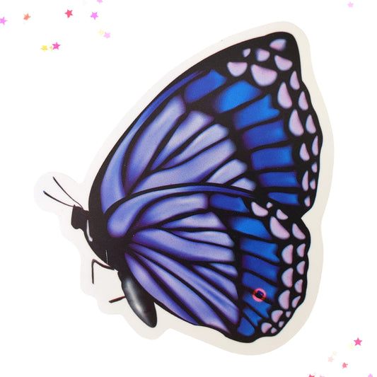 Periwinkle Royale Butterfly Waterproof Sticker from Confetti Kitty, Only 1.00