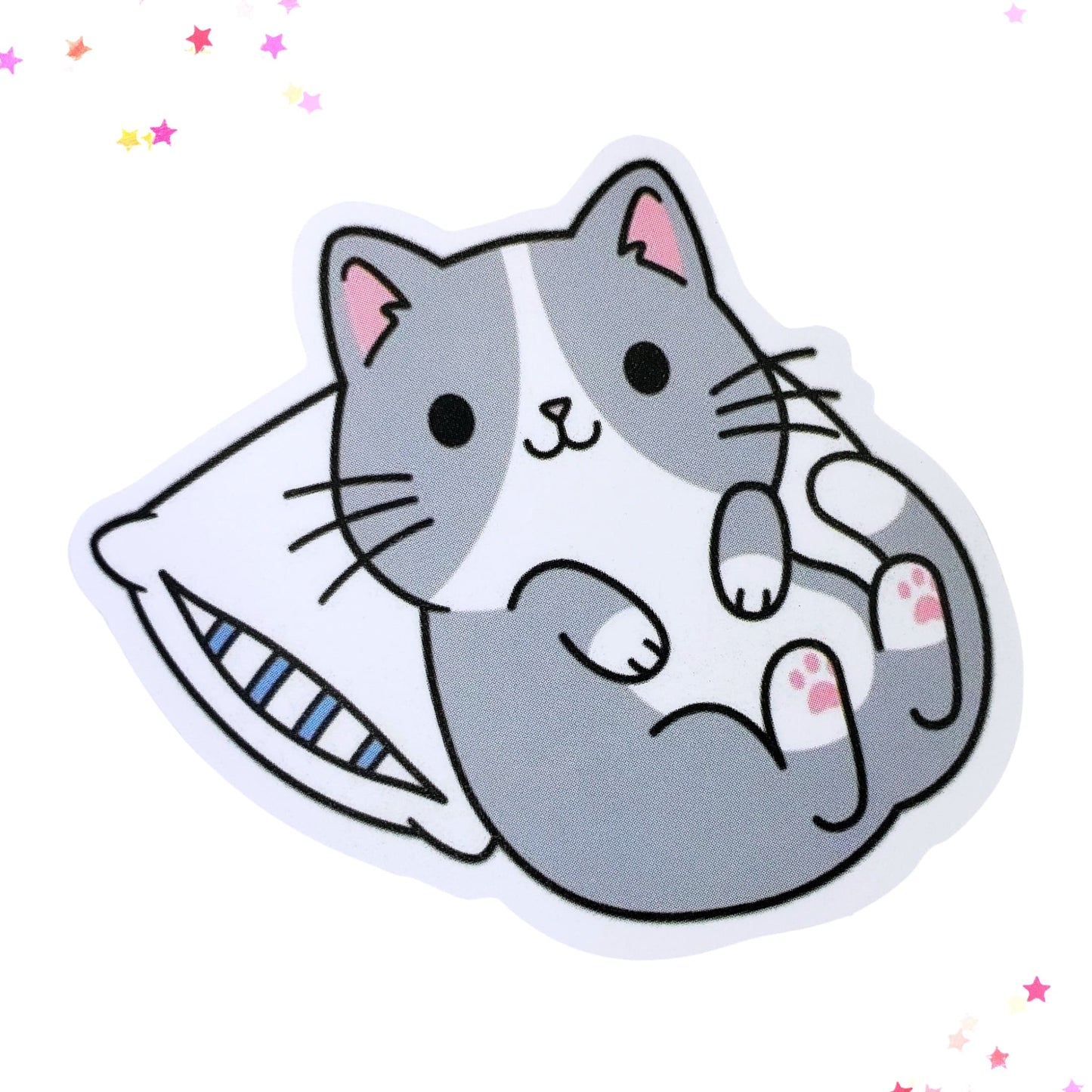 My Pillow Cat Waterproof Sticker from Confetti Kitty, Only 1.00
