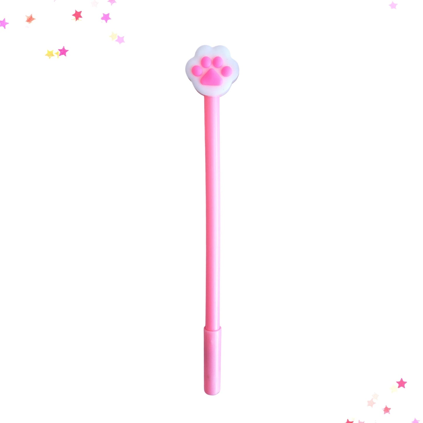 Pink Pad Paw Print Gel Pen from Confetti Kitty, Only 2.99