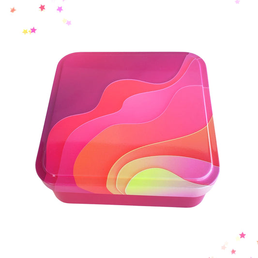 Pink Waves Tin Storage Box from Confetti Kitty, Only 3.99