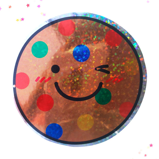 Premium Sticker - Sparkly Holographic Glitter Candy Cookie from Confetti Kitty, Only 2.00