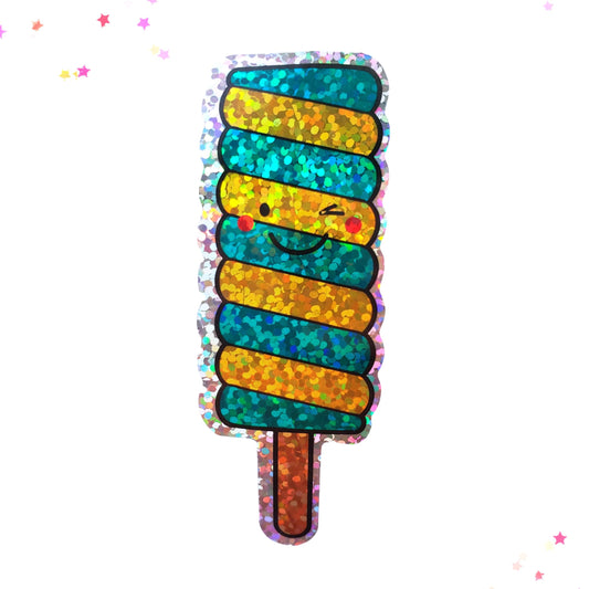 Premium Sticker - Sparkly Holographic Glitter Twist Lollipop from Confetti Kitty, Only 2.00