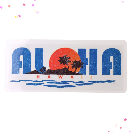 Retro Aloha Waterproof Sticker from Confetti Kitty, Only 1.00