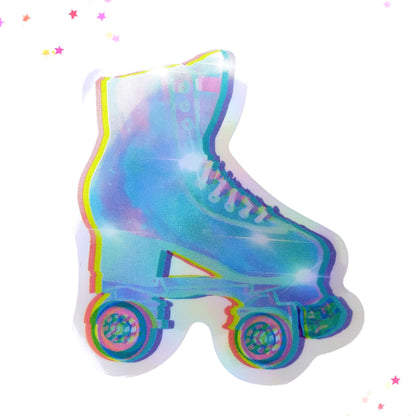 Roller Skate Waterproof Holographic Sticker from Confetti Kitty, Only 1.0